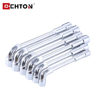 China Universal Professional Multi Size Tubular Wrench Angled Double Ended L Type Hex Socket Wrench for sale