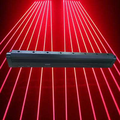 China Indoor Festival Decoration Bar Eight Eyes Moving Head 8x500mw Red Laser DMX512 Stage Lighting For Party Lights Dance Floor KTV Club Led Wedding Lights for sale