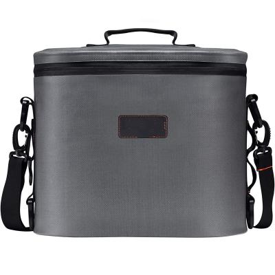 China Waterproof 10 Boxes Custom Waterproof Outdoor Cooler Bag Portable TPU Insulated Cooler Bag With Airtight Zipper for sale