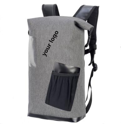 China Hot Selling Waterproof Advertisement Backpack Waterproof Rolling Office Packable Dry Backpack For Outdoor for sale