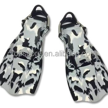 China OEM Freediving Rubber Fins Set / Snorkeling Equipment Rubber Fins Snorkeling Fins With Adjustable Strap for sale