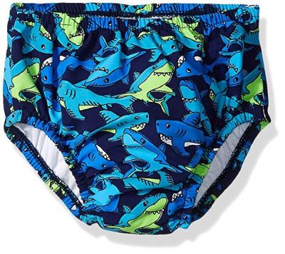 China New Design Printed Fabric Printed Swim Diapers for sale