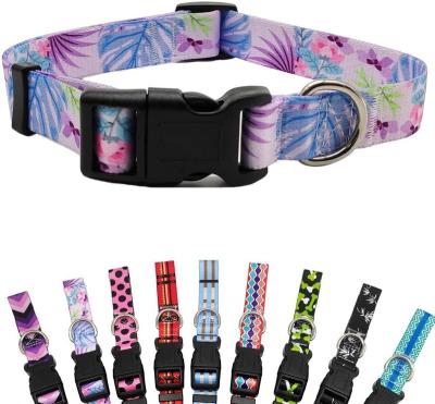 China Padded 2021 High Quality Eco-Friendly Sublimation Custom Collars Supplies Pet Collars Adjustable Pet Collars For Dogs for sale