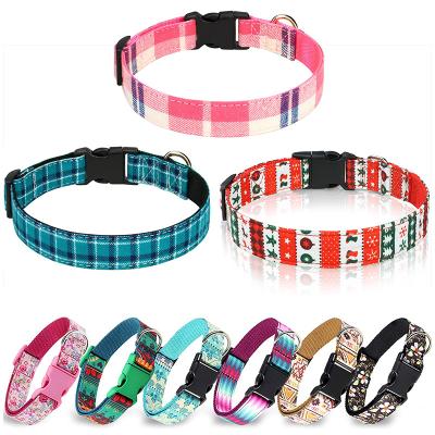 China Fashion Padded Nylon Personalized Stylish Pet Collars Clip On Pet Supplies Dog Collars Buckles Adjustable Collars For Pets for sale