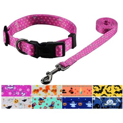 China Padded Pet Collars Sets and Leashes Matching Dog Collar and Lead Set High Quality Metal Side Release Buckle Sets for Leash and Colla for sale