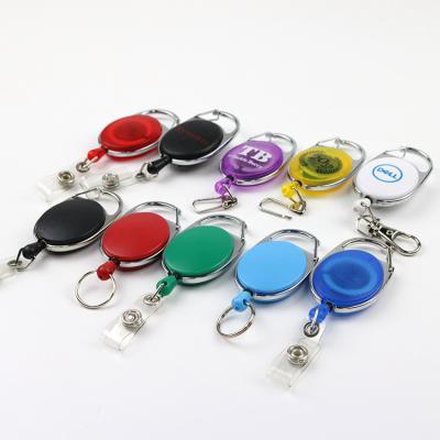 China Retractable ABS or Metal Yoyo Name Badge Reel Pull ID Card Holder for sale