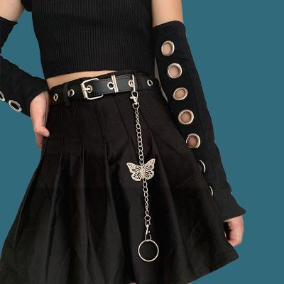 China Fashion Metal Belt Butterfly Chain Belts Korean Punk Women Women Shape Accessories for sale