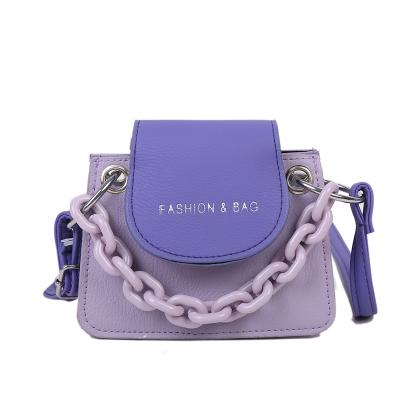 China 2021 Fashion Mini Chain Bag Kids Handbags Fashion PU Bags For Wholesales for sale