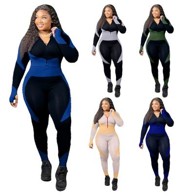 China 2021 breathable autumn and winter sportswear fitness women plus size fashion yoga wear for sale