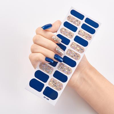 China Trendy Stickers Shape Nail Sticker Beauty Art Nail Sticker Decals 3D Bling Nail Stickers for sale