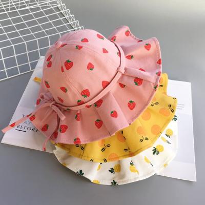 China 2021 New Kids Plush Sunshade Kids Summer Spring Hat Girls Bucket Adjustable Size Hat for sale