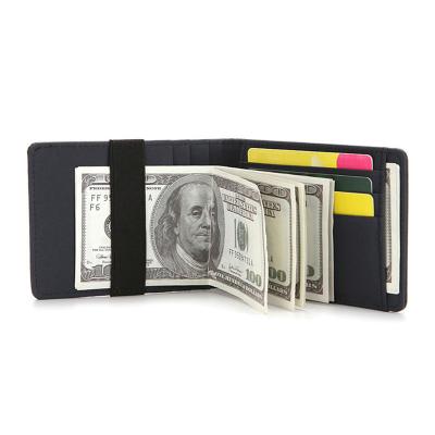 China Credit Card Men Minimalist Credit Card Holder RFID Blocking Wallet Card Holder Slim Wallet RFID Blocking Men Secure Faux Leather Bag Wallets for sale