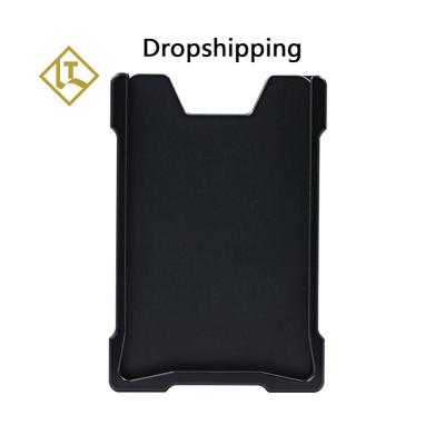 China RFID Blocking 2021 Ultra-thin Amazon Metal Minimalist RFID Holder Credit Card Wallets With Money Clip For Men for sale