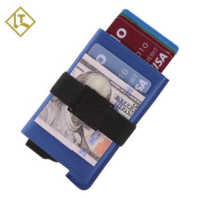 China Normcore/Minimalist Personalized Lanyard Custom Logo Cardholder Luxury Rfid Credit Card Men's Leather Wallet for sale