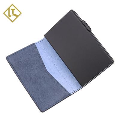 China RFID Blocking Protects Rfid Blocking Leather Credit Card Holder 100% Full Grain Business Card Sleeve Business Card Men Ultra-thin Ctorage for sale