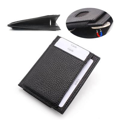 China Fashion Hot Selling Slim Men's Wallet Designer Leather Card Case Rfid Blocking Card Holder Wallet For Man for sale