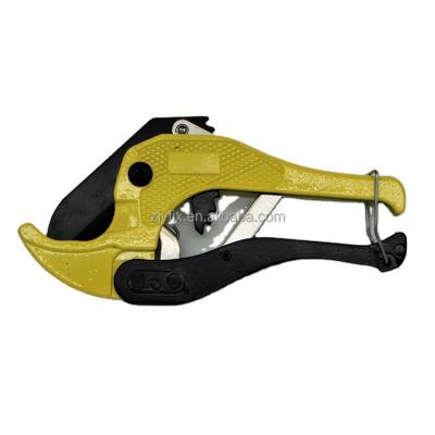 China New Stain Durable Fast Water Pipe Scissors Automatic Vinyl Pipe Cutter Yellow Hose Cutter S for sale