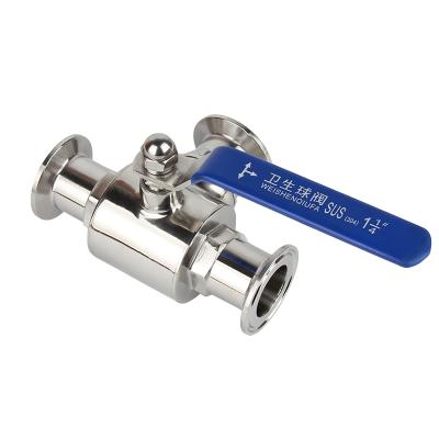 China dn65 stainless steel welding general high performance sanitary ball valve for sale