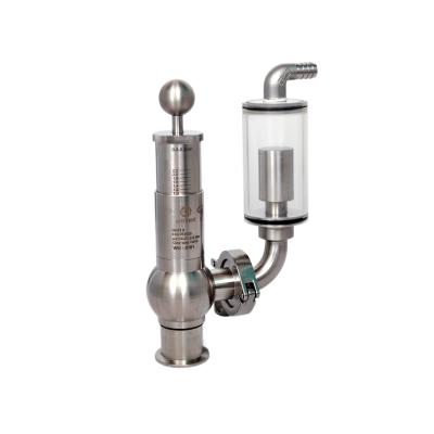 China Grade 304 Stainless Steel General Sanitary Pressure Regulating Exhaust Valve for sale