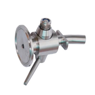 China General Sanitary Spin Type Sampling Valve Beer Sampling Stainless Steel Handle Valve for sale