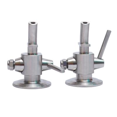 China High Efficiency Design Rooster Lightweight 304 Stainless Steel Flange Sanitary Water Sampling Valves for sale