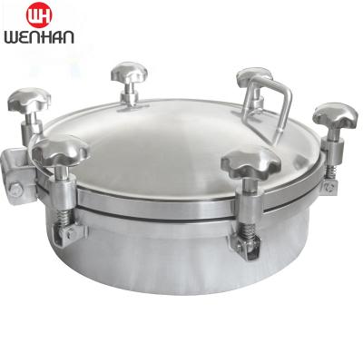 China Beer Tank Beverage Equipment Quality Good Around First Round Outdoor Manhole Cover With Pressure for sale