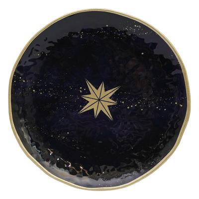 China Sustainable Melamine bowl and plate combination tableware custom creative gradient star series dishes home Dinner steak plate for sale