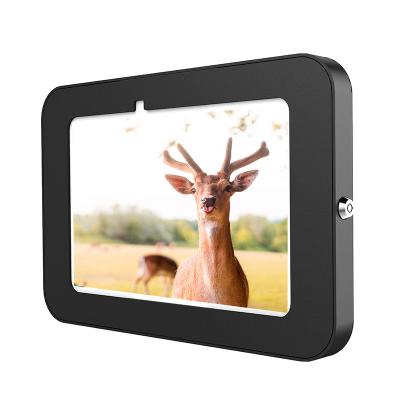 China 10.1 inch quad core android digital picture photo frame tablet clock with iron bracket material for advertising for sale