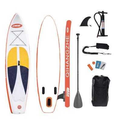 China QI HANG ZHE Water Standing Inflatable Paddle Board Outdoor Racing Beginners Flagship Thickened SUP Paddling and Portable Board Durable for sale