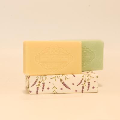 China Basic Cleansing Allcare Customized Logo 100g Lavender Pore Essential Oil Astringent Handmade Soap for sale