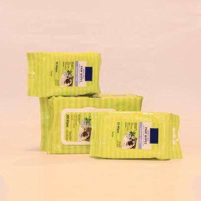 China Sustainable Disposable Eco Friendly Organic Dog Eye Wet Alcohol Free Cleaning Cloths for sale