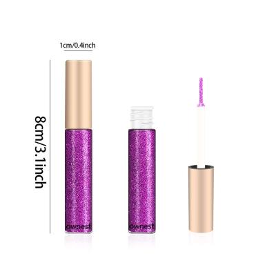 China Waterproof 10 Colors Long Lasting Waterproof Liquid Glitter Shimmer Metallic Eyeshadow for sale