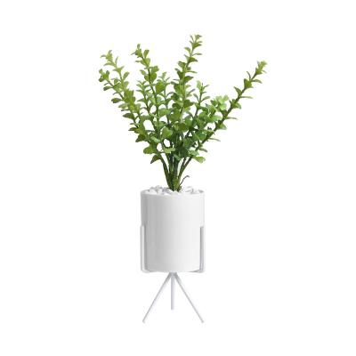 China Modern Indoor Ceramic Flower Pots Planters Ceramic Flower Pots Flower Pots White for sale