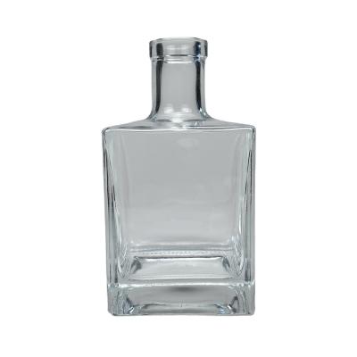 China High Qiality Unique Design High Quality Popular Transparent Durable Square Tequila Bottle for sale