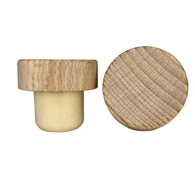 China New Favors Natural Elastomer Wine Corks Hollow Polymer Bottle Cork Stopper for sale