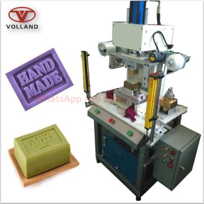 China Soap Stamping Logo perfume soap digit printer/round soap logo molding machine/soap digit press machine for sale