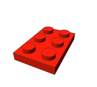 China Non-toxic& GDS-510 Strong Smell Wear Resistance Constituent Block GDS-510 PLATE 2X3 [Gobricks] (Legos Blocks 3021) - 2x3 plate compatible with LEGOes for sale