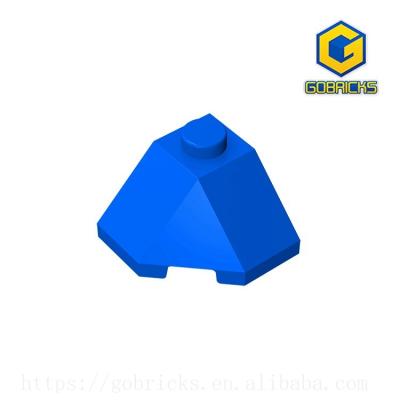 China DIY TOY ROOF TILE GDS-802 (No.13548) [Gobricks] 2X2X1 45 DEG. - BOT.45DEGR. - three-way sloping 2x2 surface for sale