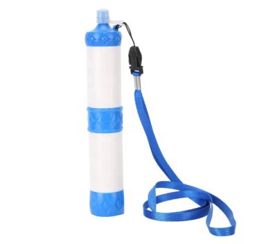 China Water Purifying Personal Camping Straw Filter Outdoor Survival Equipment UF Life Water Filter Mini Straw for sale