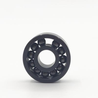 China 4x7x2.5mm Hybrid Ceramic Bearings Si3N4 Balls Black Rubber Sealed MR74-2RS/C for sale