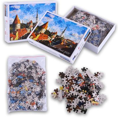 China Cartoon Toy Customized Children's Personalized Puzzles 100 500 1000 Piece Brain Games Jigsaw Adult Games for sale