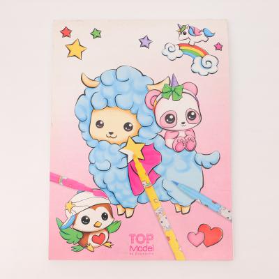 China Wholesale Custom Paper Children's Graffiti Coloring Book , DIY Handmade Children's Color Painting Book for sale