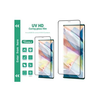 China TUOLI Mobile Phone Glass Film Tempered Glass UV Film For Mobile Phone X9H UV Glass Film for sale