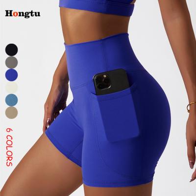 China Breathable sports shorts for the gym crack! crack! Bum Biker Shorts Gym Sports Quick Dry Women Clothes Fitness Workout Yoga Shorts for sale