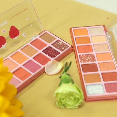 China Anylady Makeup Waterproof Eyeshadow Palette Waterproof Customizable Private Label 14 Colors Diy Eyeshadow for sale