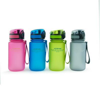 China uzspace 350ml viable tritan plastic frosted water bottle with BPA free for sale