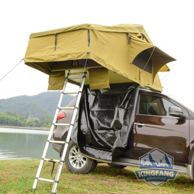 China Diagonal Bracing Type Outdoor Camping Activity Car Roof Top Tent For Roof Tents 3-4 Person for sale