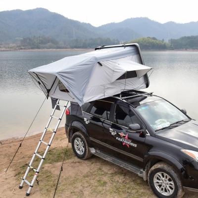 China Car plastic open hard roof shell style side water proof ABS top shell tent for camping for sale