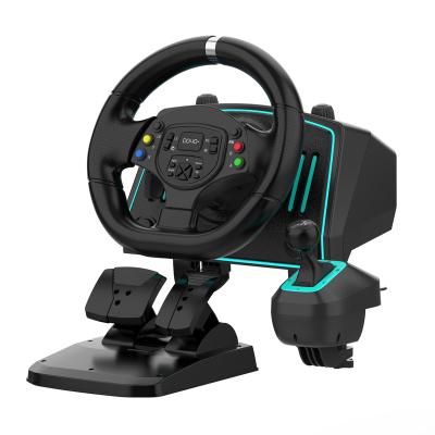 China WITH LED Light 2022 New Pro Dual-Motor Feedback Driving Force 270 Degree Model Steering Racing Wheel for sale