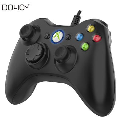 China Touch Buttons Dual Vibration USB Gamepad Wired Xbox 360 Game Controller For PC /Xbox360/Slim for sale